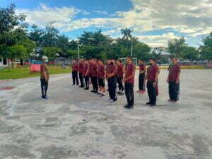 Agar Kondisi Kesehatan Tetap Terjaga, Anggota Kodim 0808/Blitar Gelar Olahraga Bersama