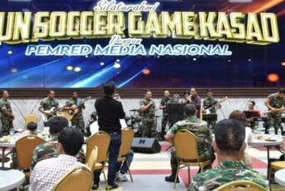 JAKARTA - KSAD Jenderal TNI Dudung Abdurachman menggelar silaturahmi bersama media elektronik