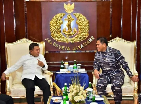 KSAL Dalam Pertemuannya Bersama Wamenhan RI Bahas Peningkatan Program Penggunaan Produk Dalam Negeri