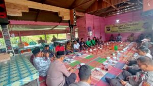 Kapolsek Kunto Darussalam, Perkuat Silaturahmi Dengan Forkopincam Dan Masyarakat Desa Pagaran Tapah DS, Lewat Jum'at Curhat