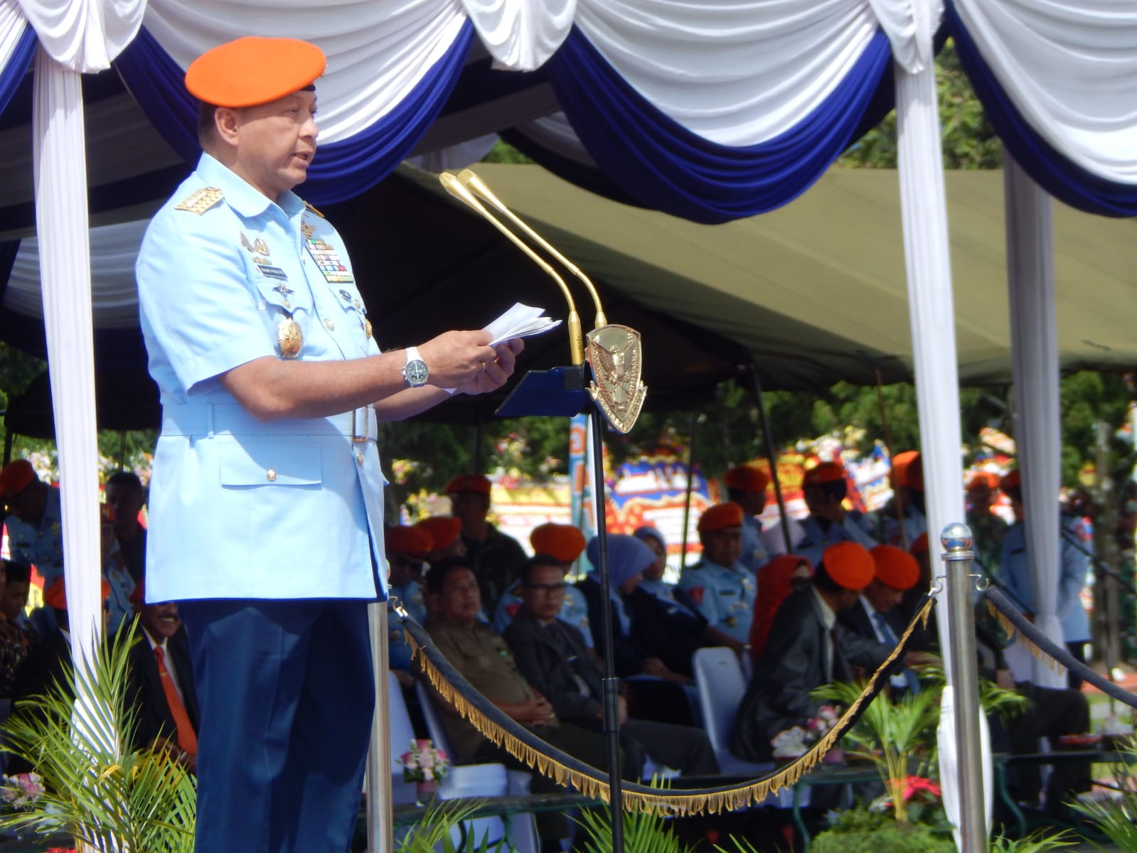 Sertijab Dankopasgat di pimpin langsung oleh Kepala staf Angkatan Udara