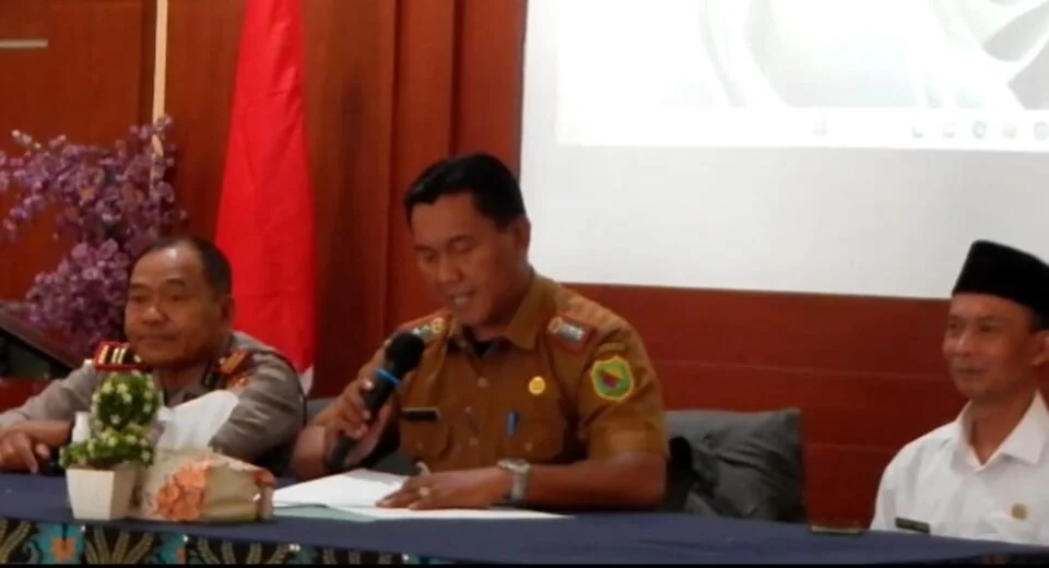 Gelaran Rakor Kecamatan Pamengpeuk Membahas Banjir Yang Terjadi di Desa Bojong Manggu Sabtu Lalu