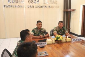 Kodim 0808/Blitar Terima Kunjungan Tim Wasrik Post Audit Itdam V/Brawijaya
