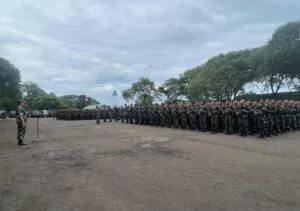 Wakasau Meninjau Kesiapan dan Memberikan Pengarahan kepada Prajurit Kopasgat di MA (Marseling Area) Lanud Halim Perdana Kusuma