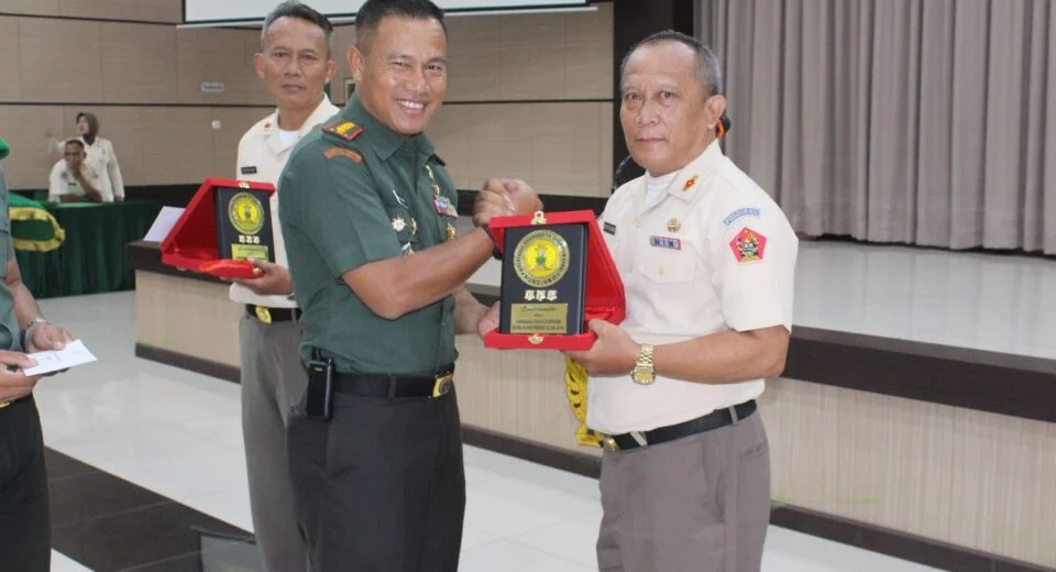 Danpusdikku Ditkuad Pimpin Acara Purna tugas warga Pusdikku Ditkuad Ta 2023