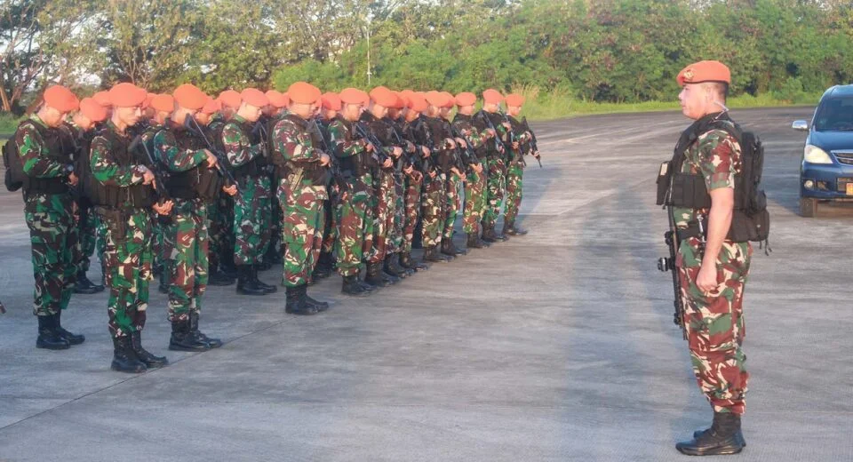 Danyonko 466 Kopasgat Pimpin Apel Pengecekan Prajuritnya Di Satgas Pam VVIP