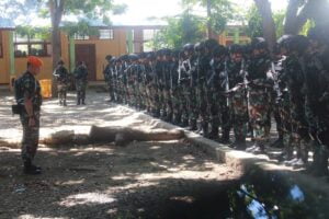 Danyonko 466 Kopasgat Pimpin Apel Pengecekan Prajuritnya Di Satgas Pam VVIP
