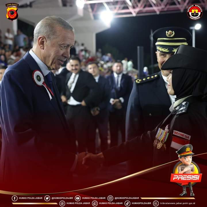 Bikin Bangga, 3 Anggota Polri Diwisuda Langsung Presiden Erdogan Usai Ikuti Pendidikan 2 Tahun di Turki