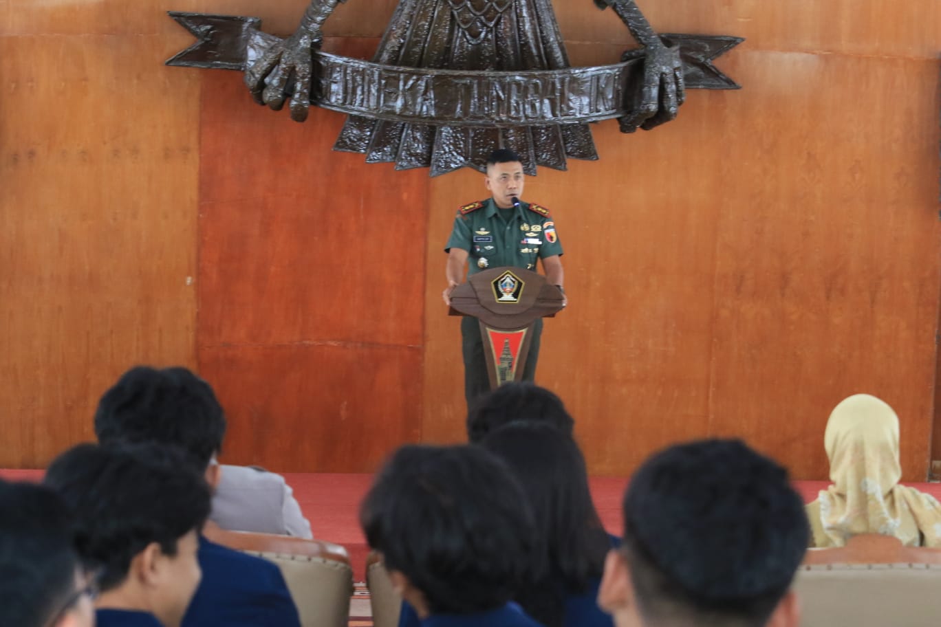 Kodim 0808/Blitar Siap Dukung Program Mahasiswa Membangun Desa (MMD) Di Wilayah Kabupaten Blitar