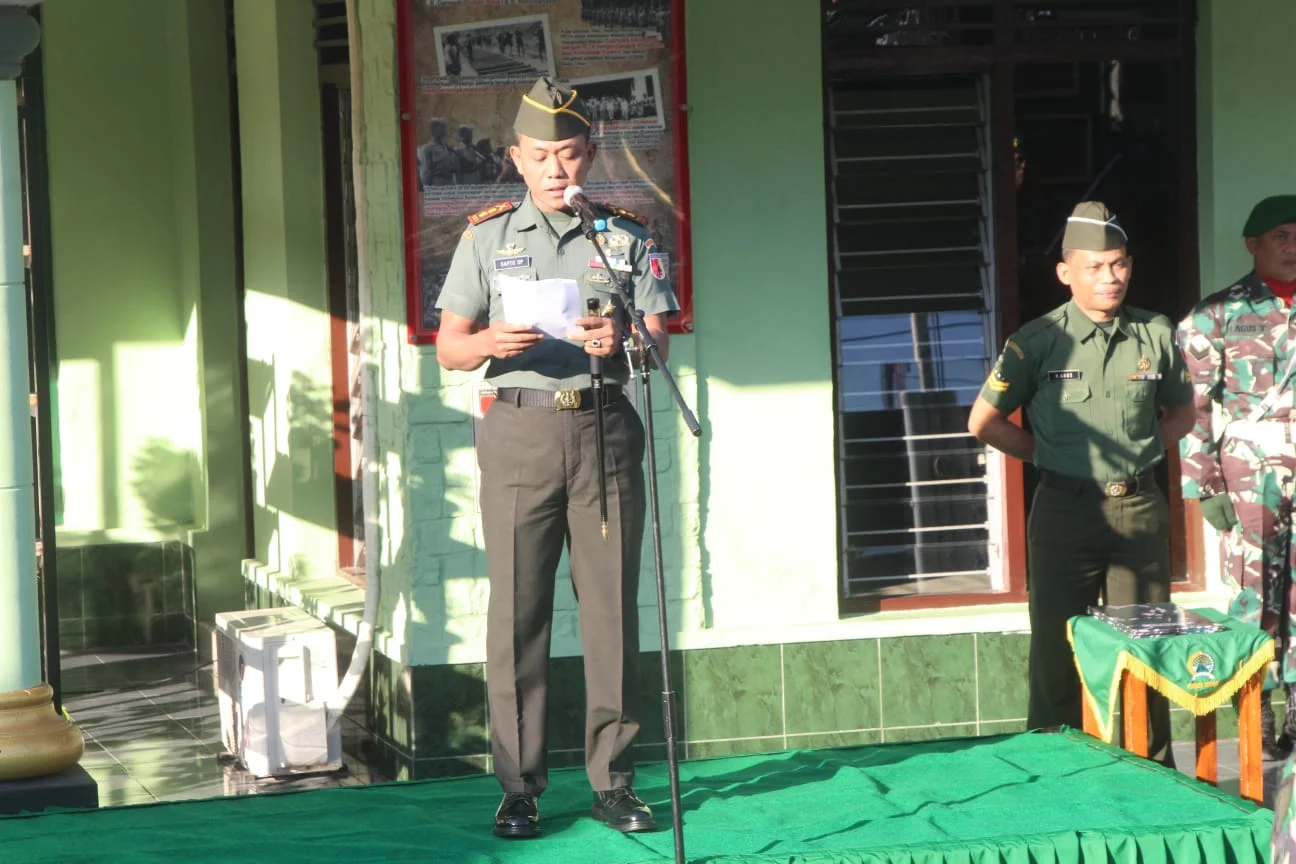 Pimpin Upacara Bendera 17 an, Dandim 0808/Blitar Bacakan Amanat Panglima TNI
