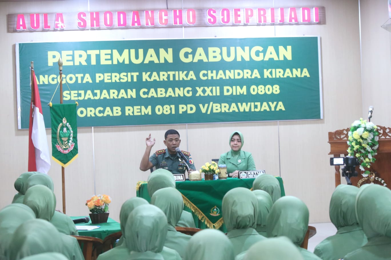 Dandim 0808/Blitar, Berikan Pengarahan Kepada Anggota Persit Kartika Chandra Kirana Cabang XXII