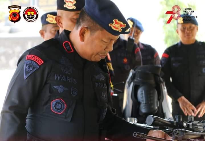 Satuan Brimob Polda Jabar Mendapat Kunjungan Dan Pengarahan