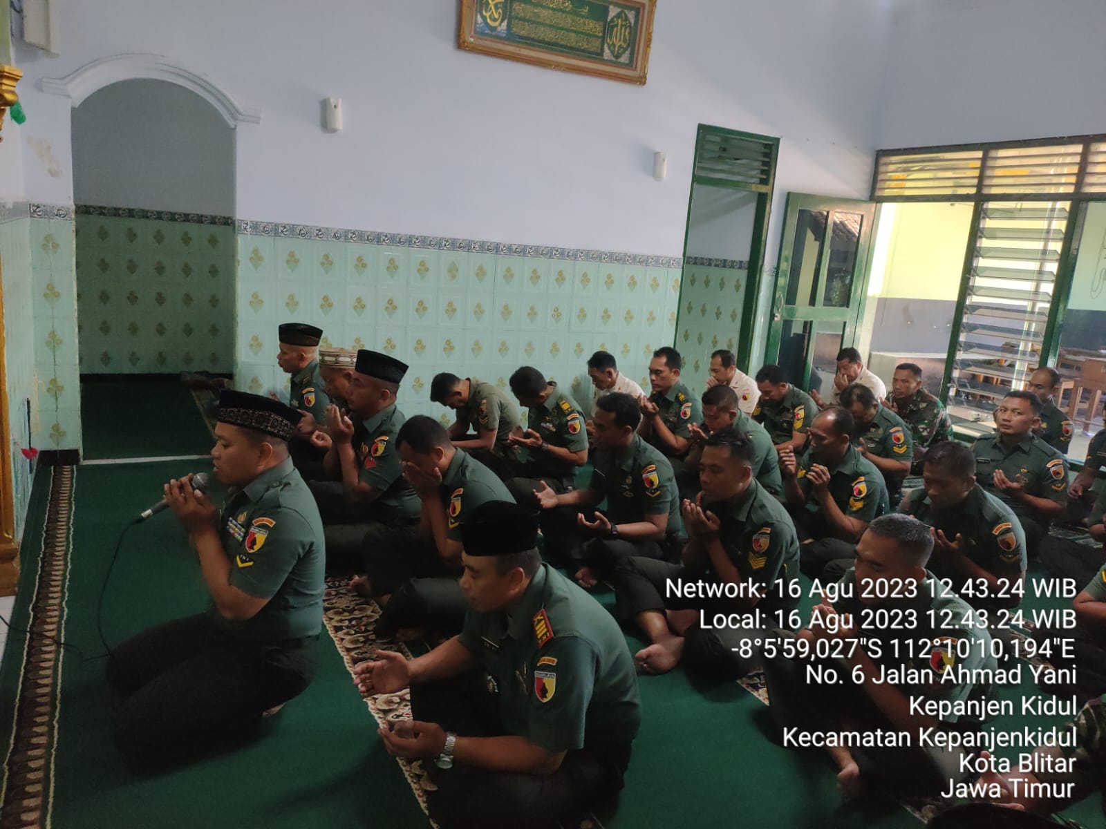 Dalam Rangka HUT Ke -78 Proklamasi Kemerdekaan RI Tahun 2023, Kodim 0808/Blitar Gelar Doa Bersama