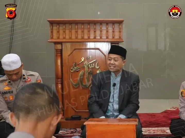 Polres Sukabumi Melaksanakan Kegiatan Binrohtal Bersama Ustad Asep Kamal M.Ag