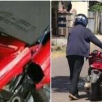 Peduli Kesehatan Hewan Ternak, Babinsa Koramil Ponggok Dampingi Kegiatan Vaksinasi PMK