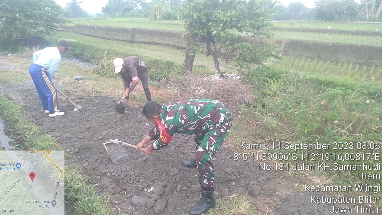 Gotong Royong, Sarana Untuk Meningkatkan Kemanunggalan TNI Dengan Rakyat