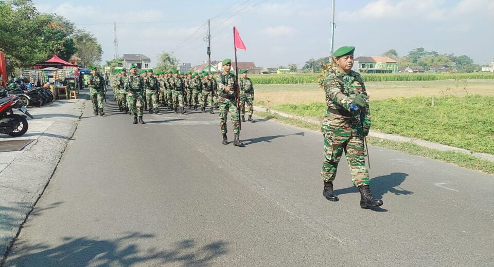 Pelihara Kemampuan, Kedisiplinan Dan Mental Prajurit, Kodim 0808/Blitar Gelar Latihan PBB dan Defile
