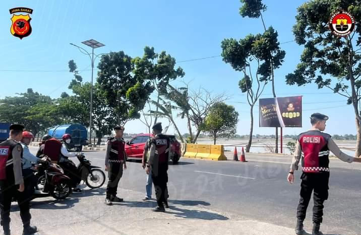Giat Patroli Perintis Presisi Sat Samapta Polres Karawang Polda Jabar dalam rangka Tawuran Pelajar di Jalan Siliwangi