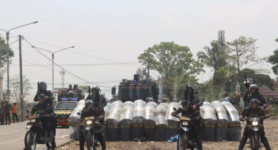 Wujudkan Pemilu Damai, Polres Garut Gelar Simulasi Sistem Pengamanan Kota