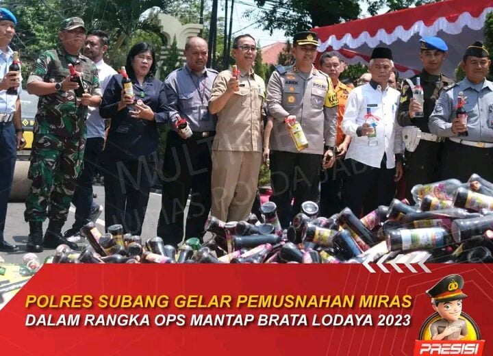 Polres Subang gelar Pemusnahan Miras