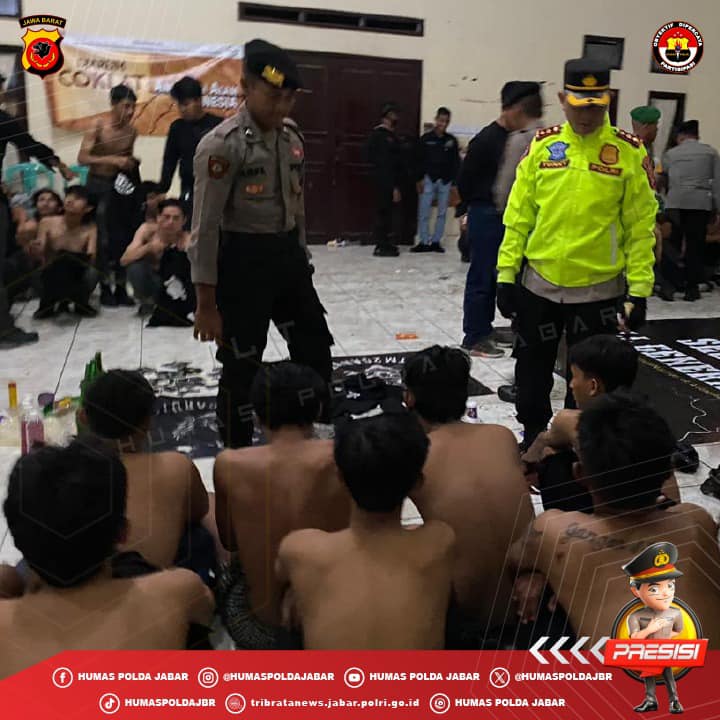 Kapolres Garut Pimpin KRYD, Amankan Geng Motor, Miras, Knalpot Brong dan Remaja Pesta Miras