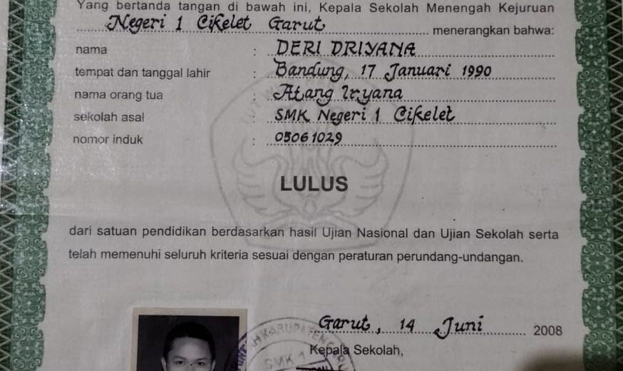 Diduga Oknum Perangkat Desa Ciheulang Pakai Ijazah Punya Orang Lain