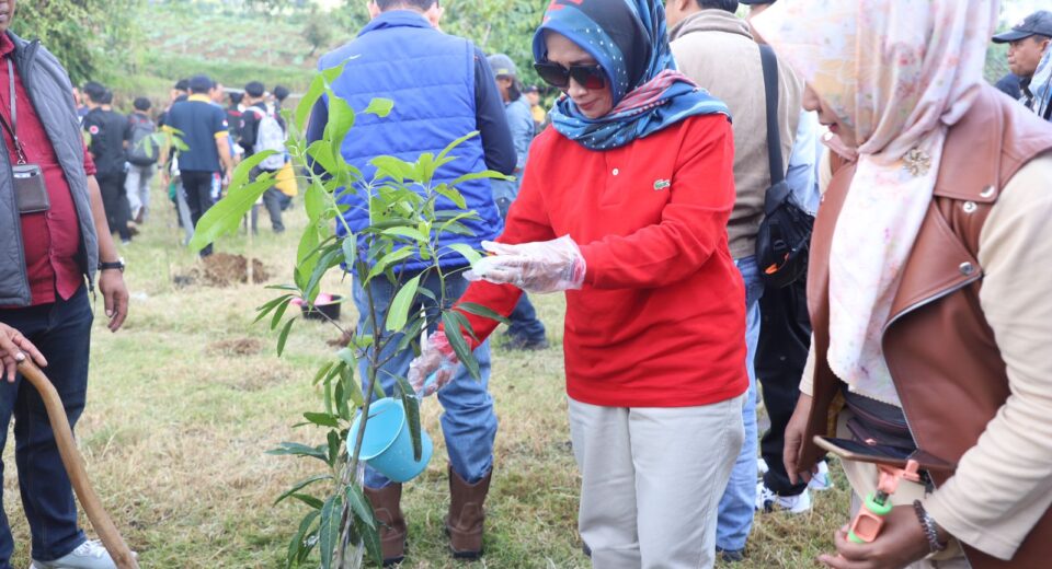 Pj. Bupati Garut Pimpin Penanaman Pohon Serentak Di Garut Dalam Upaya Pemulihan Lahan Kritis