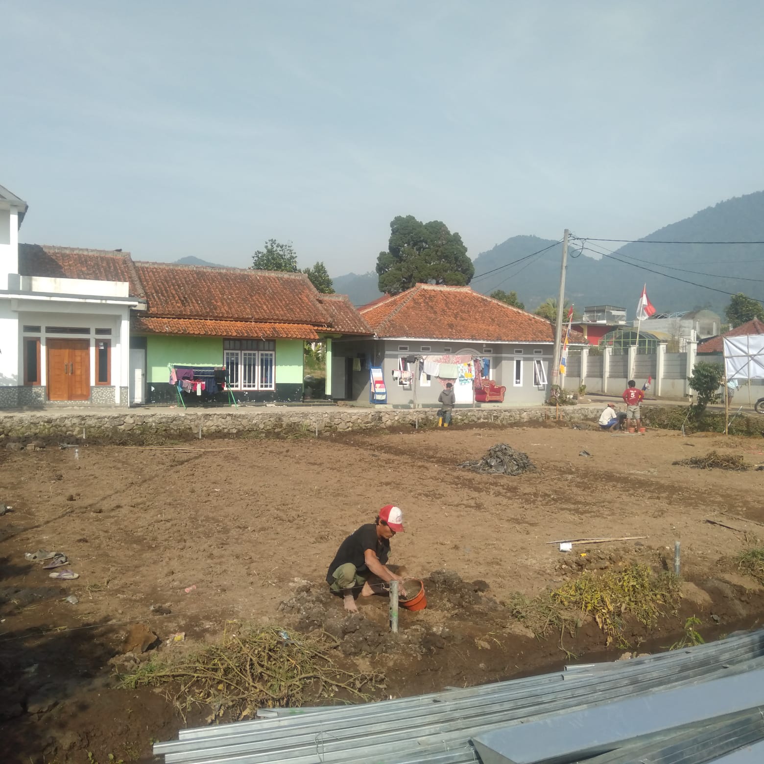 Proyek Dinas Pertanian Kab. Bandung Abaikan K3