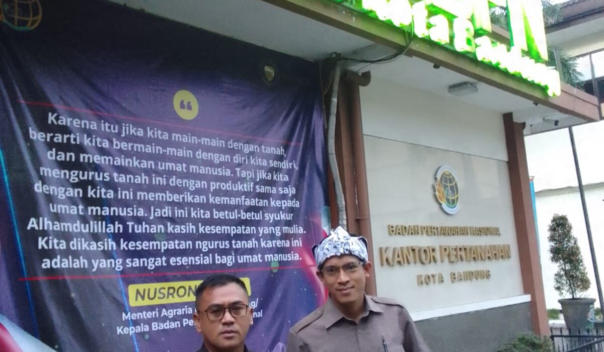 Pelayanan ATR/BPN Kantah Kota Bandung Makin Baik