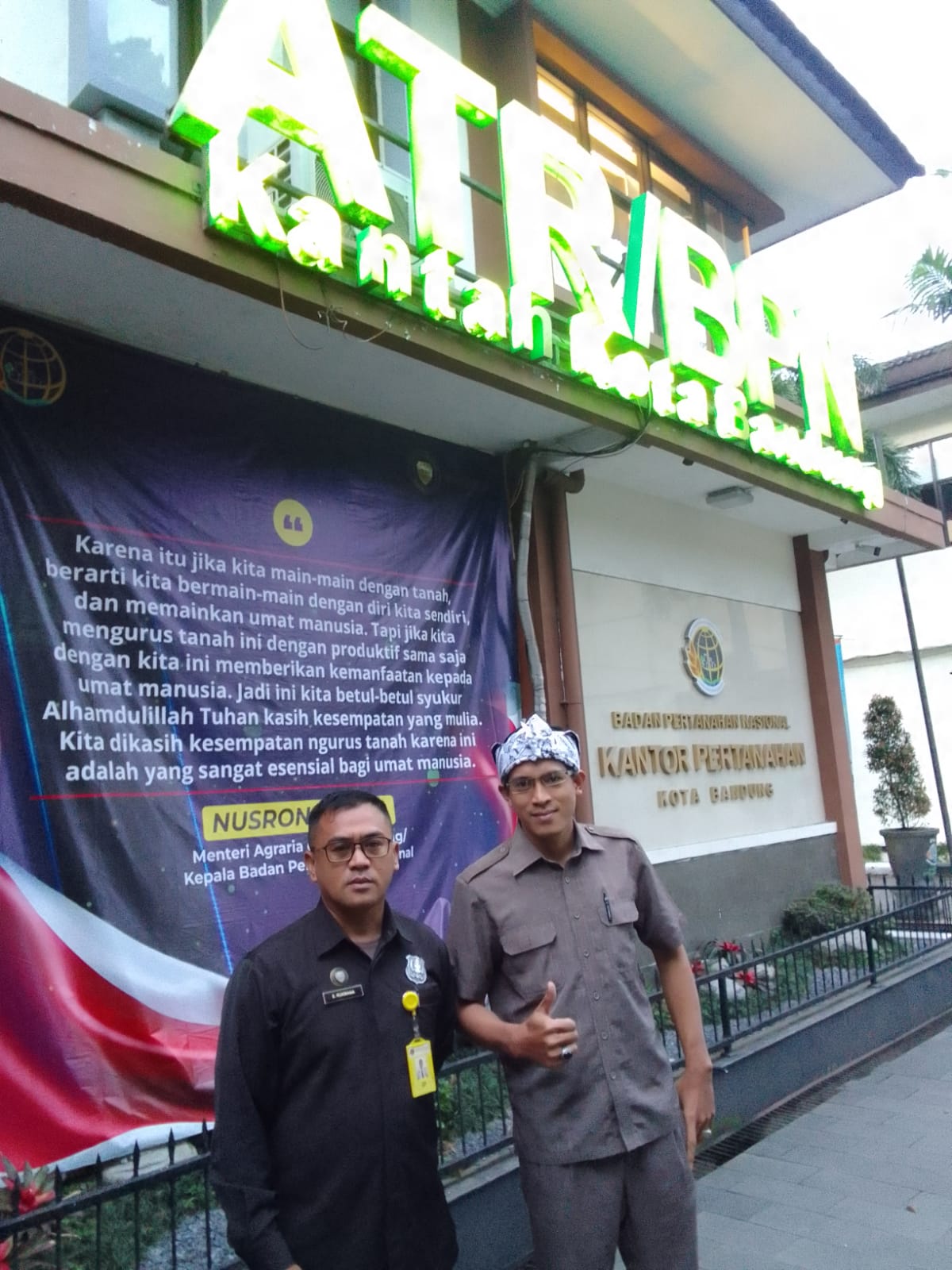 Pelayanan ATR/BPN Kantah Kota Bandung Makin Baik