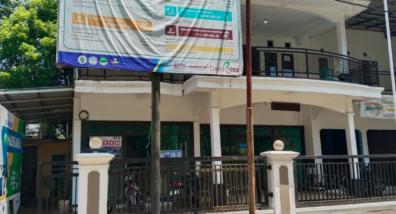 Program Ketahanan Tahun 2023-2024 Desa Sukarame Tidak Tranfaransi