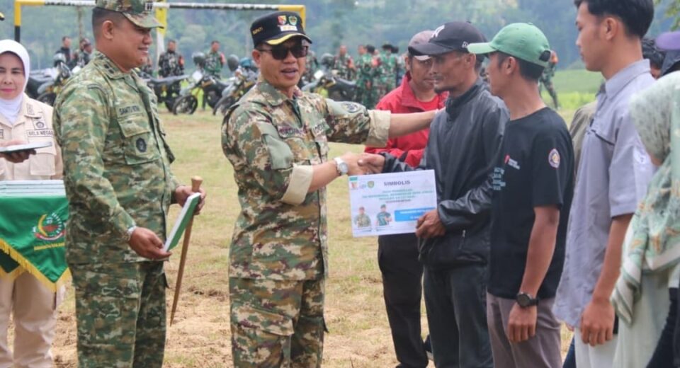 Upacara Pembukaan TMMD Reguler Ke-127 Tahun 2026 di Desa Cipelah Wilayah Teritorial Kodim 0624/Kab. Bandung