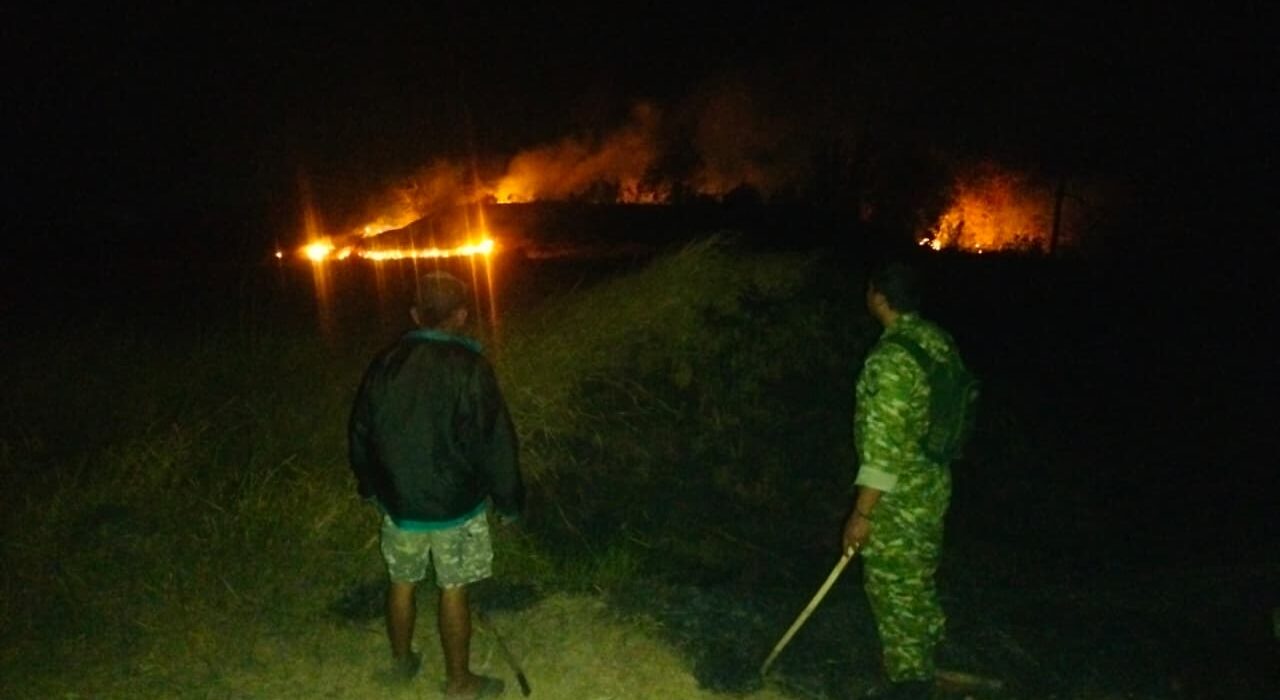 Kebakaran Lahan Kosong Seluas 2 Hektare Di Desa Sanca Indramayu Berhasil Dipadamkan