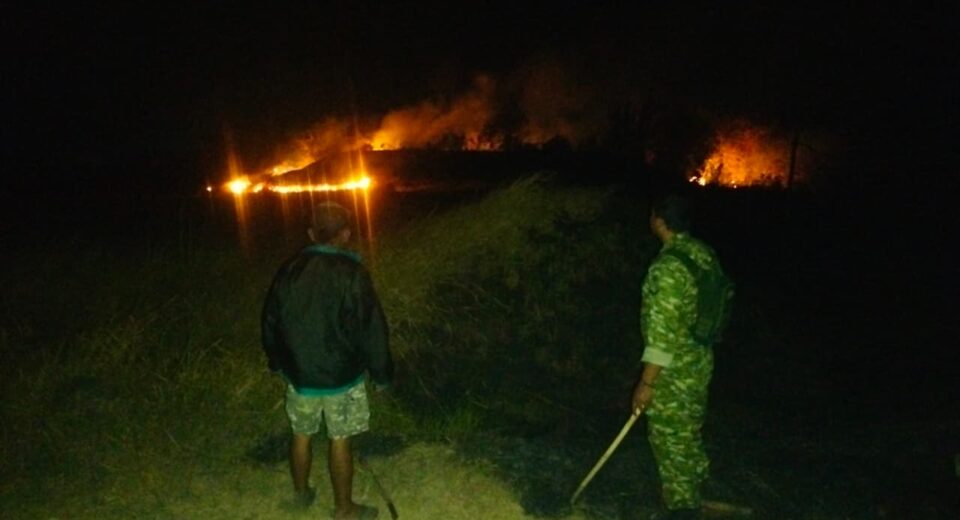 Kebakaran Lahan Kosong Seluas 2 Hektare Di Desa Sanca Indramayu Berhasil Dipadamkan