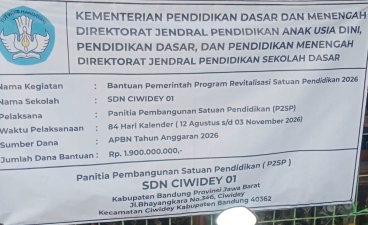 Kepala SDN Ciwidey 01 Berikan Klarifikasi dan Sampaikan Permohonan Maaf Terkait Pembangunan Revitalisasi Sekolah